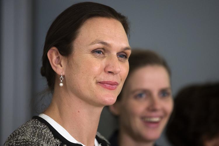Ministerskifte Tidligere undervisningsminister Ellen Trane Nørby sammen med den nye undervisningsminister Merete Riisager (LA) 