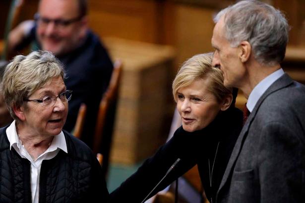 Kulturminister og kirkeminister Mette Bock får gode råd af de to forgængere: Radikale Venstres Marianne Jelved og Venstres Bertel Haarder. 