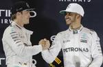 Adjø. Lewis Hamilton (th.) er ikke overrasket over Nico Rosbergs farvel. 