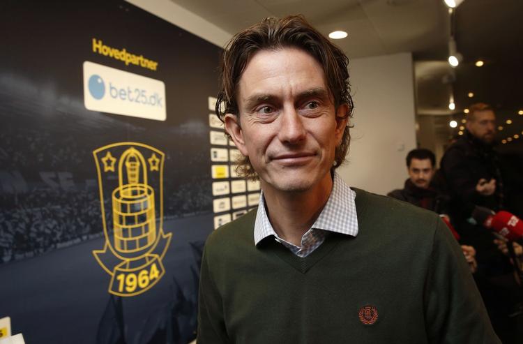 Ledig. Thomas Frank sagde sit job i Brøndby op i marts, da han følte sig undermineret af klubbens mæcen, Jan Bech Andersen. 