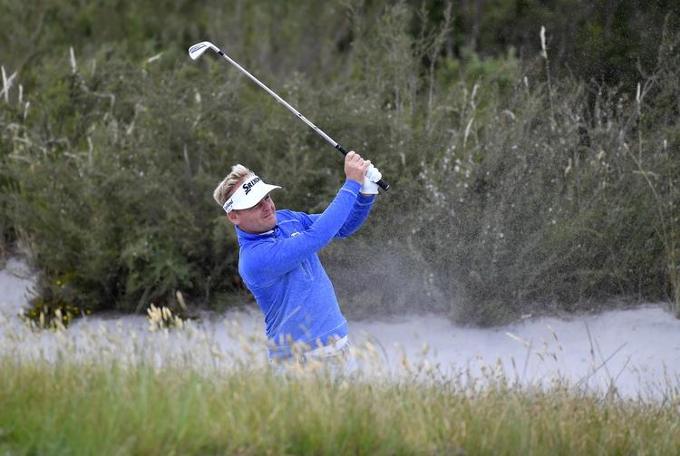 Begejstret. Golfspilleren Søren Kjeldsen ser frem til, at Thomas Bjørn skal være kaptajn for Europas hold i Ryder Cup 2018. Foto: Andrew Brownsbill/AP 