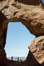 Der er højt til loftet i Arches National Park.  