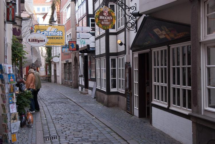En af perlerne på snoren i Bremens  Schnoor-kvarter er Restaurant Becks. 