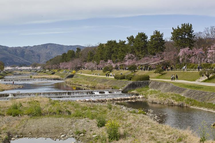 Kyoto ligger på øen Honshu i det sydlige Japan. 