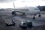 Det er denne Boeing 777-300ER som Singpore Airlines nu benytter mellem København og østaten i Sydøstasien. 