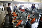 Premium economy på Singapore Airlines’ københavnerrute er en lille afdeling klemt inde mellem de mange business- og economy-sæder. 