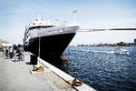 ’Le Boréal’hører til i gruppen af små krydstogtskibe. Her ligger det ved kaj ved Nordre Toldbod i Københavns havn. 