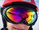 Nærbillede og selvportræt i én fra skituren i Østrig. 