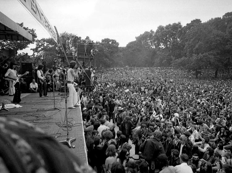 Ulla Terkelsen var til stede i Hyde Park i 1969, da Rolling Stones med Mick Jagger i spidsen spillede og mindedes guitaristen Brian Jones. AP