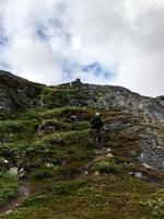 Op- og nedturene er mange og til tider ganske stejle på den kuperede rute ad Nordic Arctic Circle Trail. Bo Fledelius