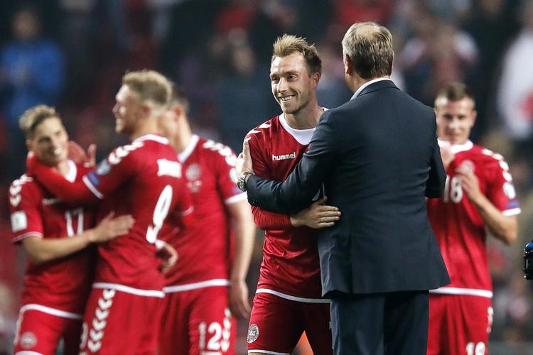 Mod Polen fandt Åge Hareide sit hold med Christian Eriksen som det indlysende omdrejningspunkt.    Jens Dresling/POLFOTO