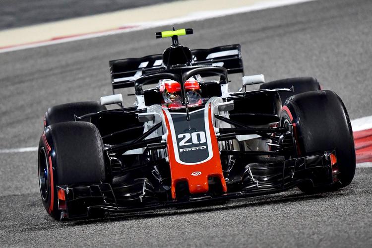  Magnussens Haas-racer kørte igen godt, og for andet løb i træk starter danskeren i 3. række.    Giusepe Cacace/Ritzau Scanpix./Ritzau Scanpix
