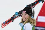 Mikaela Shiffrin har vundet 12 World Cup-løb i slalom på stribe. I dag kan det blive til nr. 13. 