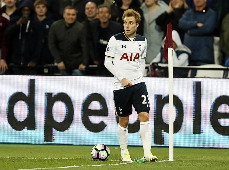 Christian Eriksen, Dele Alli og topscorer Harry Kane har udgjort en giftig offensiv trio for Tottenham i sæsonen.  