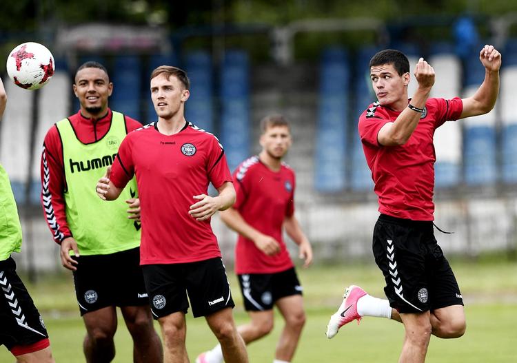 Lasse Vigen og Christian Nørgaard udgør den centrale midtbane på det danske U21-landshold. 
