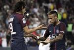 Et straffespark viste, at Edinson Cavani (tv.) og Neymar (th.) kæmper om tronen som Paris SG's største stjerne. 