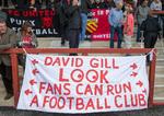 En stikpille til Manchester Uniteds administrerende direktør, David Gill. 
