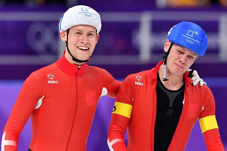 Viktor Hald Thorup (tv.) løb en 5. plads hjem, mens finalens anden dansker, Stefan Due Schmidt, ikke var lige så glad for sin 13. plads. 