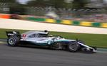  Lewis Hamilton  fortsætter, hvor han slap i 2017. Den  forsvarende verdensmester kørte en magtfuld kvalifikation og starter årets første grandprix i poleposition.  Foto: Asanka Brendon Ratnayake/AP Foto: Asanka Brendon Ratnayake/AP