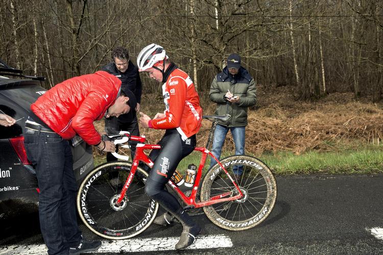  Mads Pedersen vandt juniorudgaven af Paris-Roubaix i 2013. Fem år senere er han med lynets hast på vej op gennem hierarkiet i international cykelsport.  Foto: Andreas Haubjerg.  Andreas Haubjerg./POLFOTO