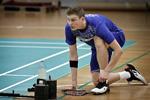 Badmintonlandsholdet træner
