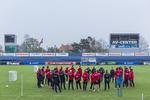 Helsingør Stadion har de seneste år været landsholdets faste træningsbane, men nu er aftalen mellem DBU og Helsingør Kommune udløbet. Foto: Polfoto 