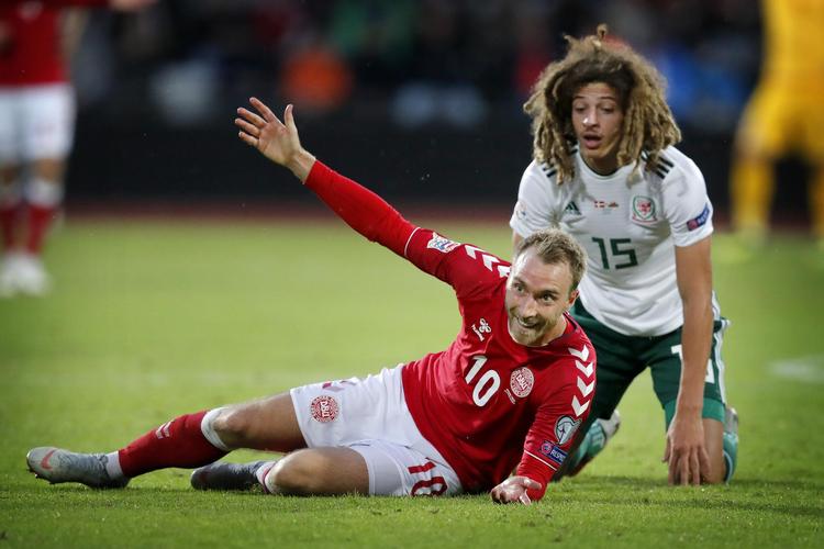  Christian Eriksen blev  matchvinder mod Wales i Aarhus og har nu scoret 25 gange for Danmark i 83 landskampe.   Jens Dresling/POLFOTO
